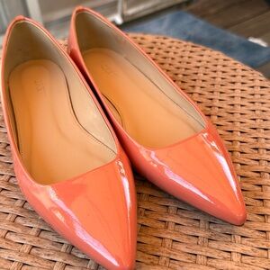 Flat pointed shoe.
